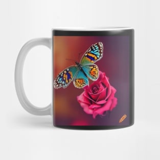 Rose Butterfly Mug